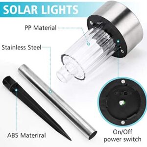 Foxdott Solar Lights Outdoor, 12Pack solar pathway lights outdoor, Waterproof, LED Landscape garden lights Solar Powered, Outdoor Lights Solar Garden Lights for Pathway, Walkway, Patio, Yard, Driveway